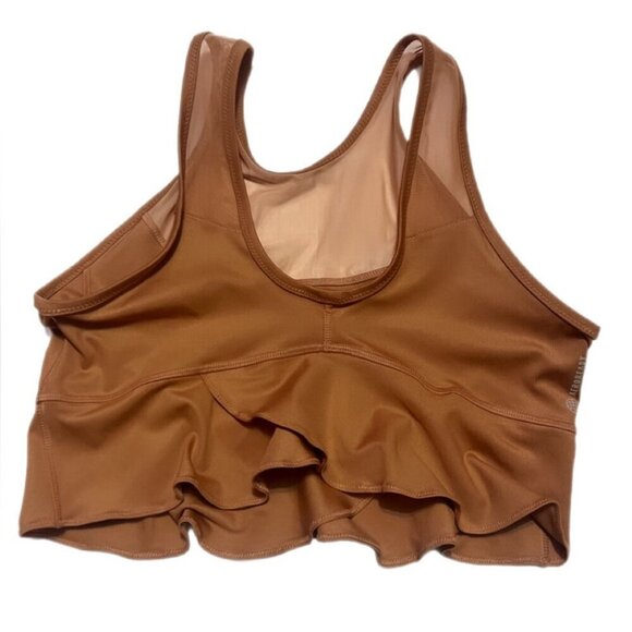 NWT Adidas Collective power Run Athletic Yoga Brown tank top M/L - Picture 3 of 4